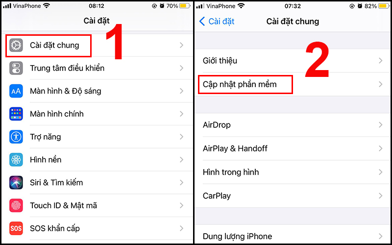 Cập nhật phi&ecirc;n bản iOS mới để c&aacute;c phần mềm hoạt động tốt hơn